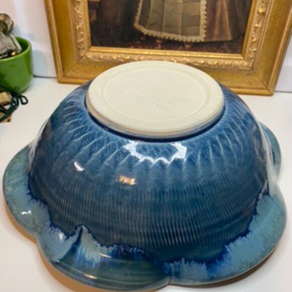 Studio Pottery Bowl Signed JD Crystal Bottom And Crystalline Grazed Blue Green - Picture 7 of 13